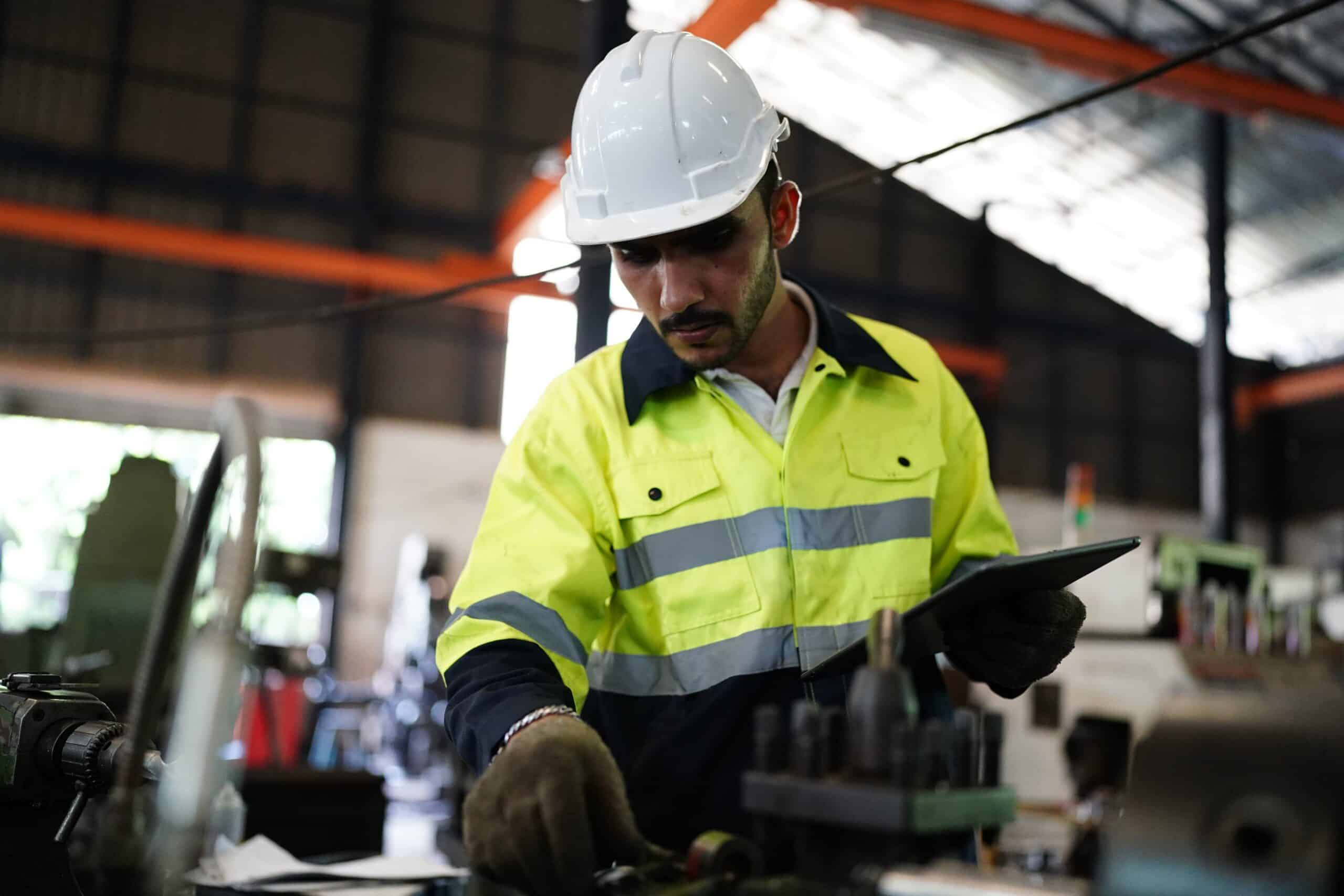 Man working in factory setting